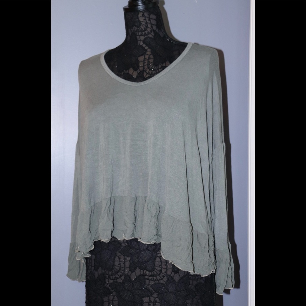 VINTAGE HAVANA BLOUSE WITH RUFFLES